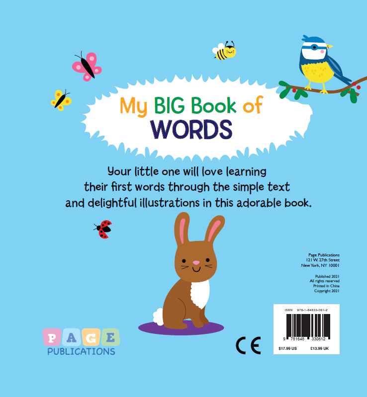 知育玩具 MY BIG BOOK OF WORDS My Big Book of Words (Board Book) – Page Publications