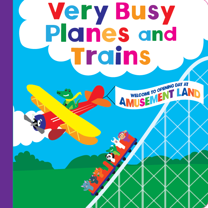 Very Busy Planes and Trains (Board Book)