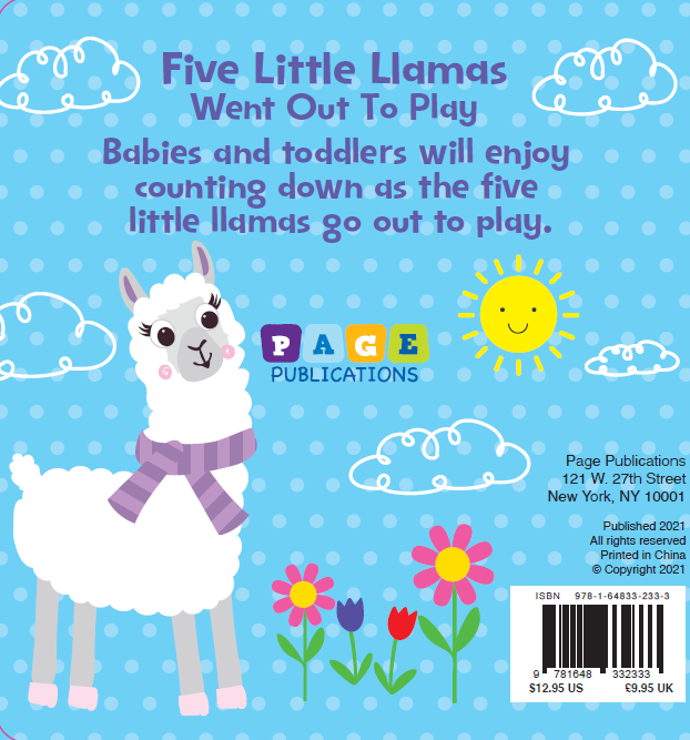 Five Little Llamas (Board Book)