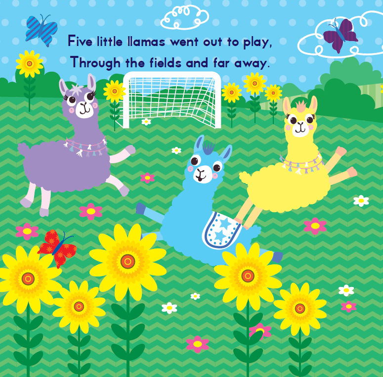 Five Little Llamas (Board Book)