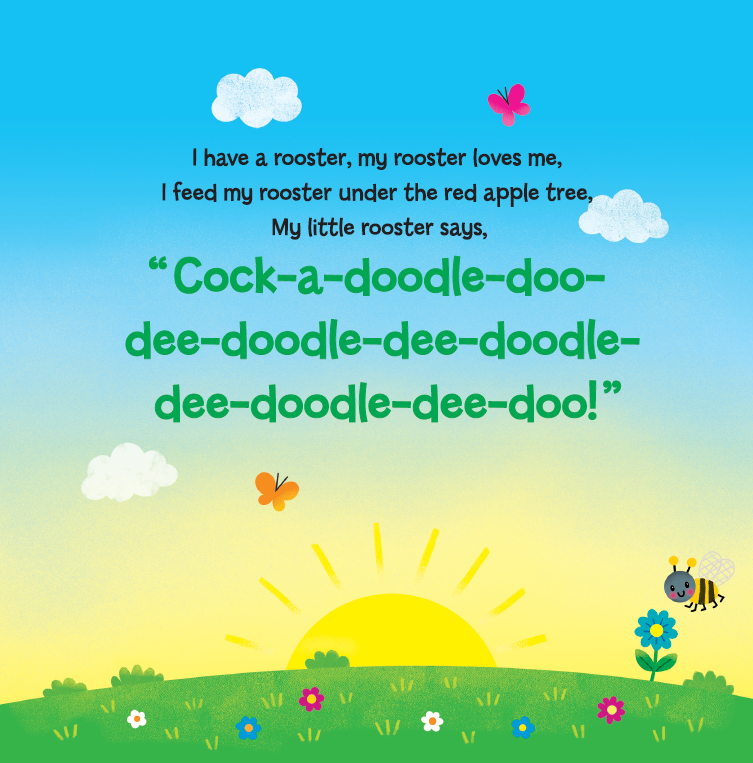 Rooster Says Cock-A-Doodle-Doo (Board Book)
