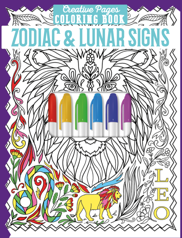 Creative Pages Coloring Book Zodiac & Lunar Signs