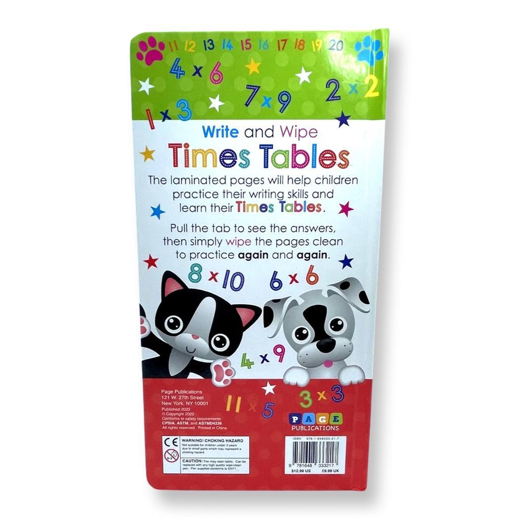Write and Wipe: Times Tables