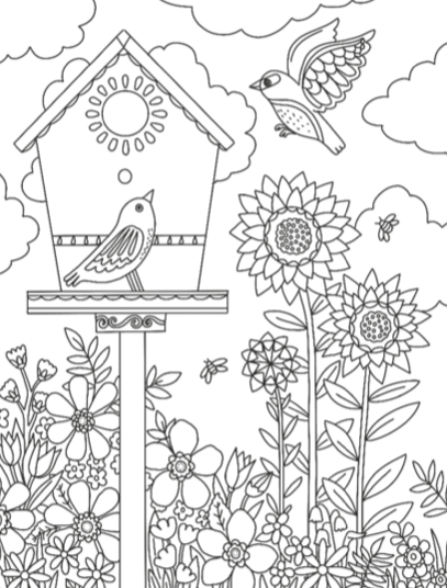 Creative Pages Coloring Book Garden Bliss