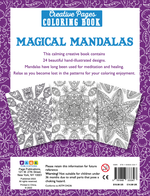 Creative Pages Coloring Book Magical Mandalas
