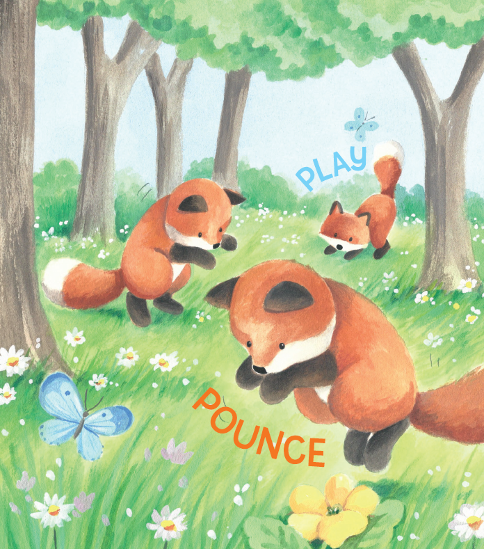 The Foxes in the Forest Pounce and Play! (Board Book)