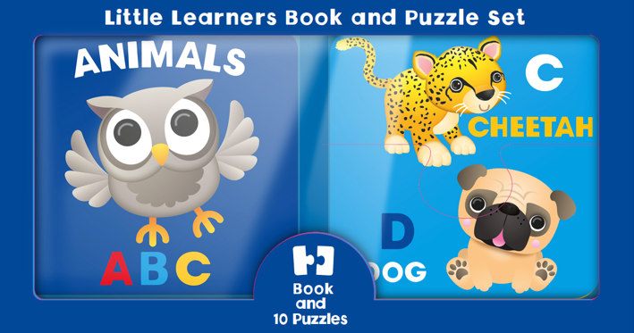 Little Learners Book & Puzzles Animal ABC