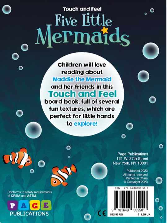 Touch and Feel Five Little Mermaids