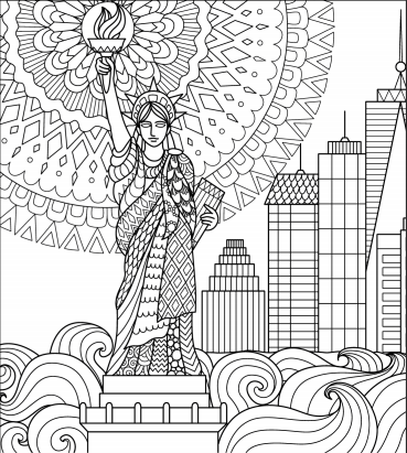 Creative Pages Landscapes & City Sites Coloring Book