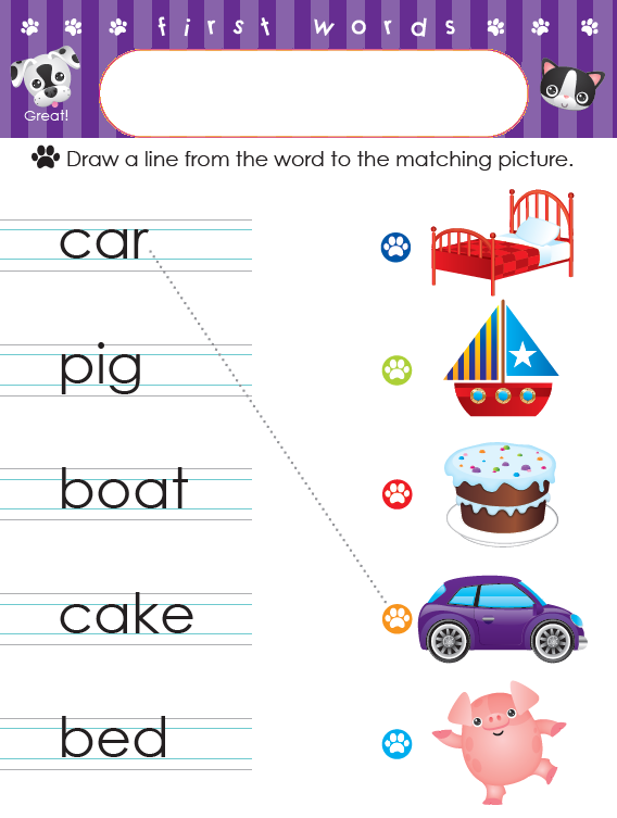 Write and Wipe First Words Page Publications