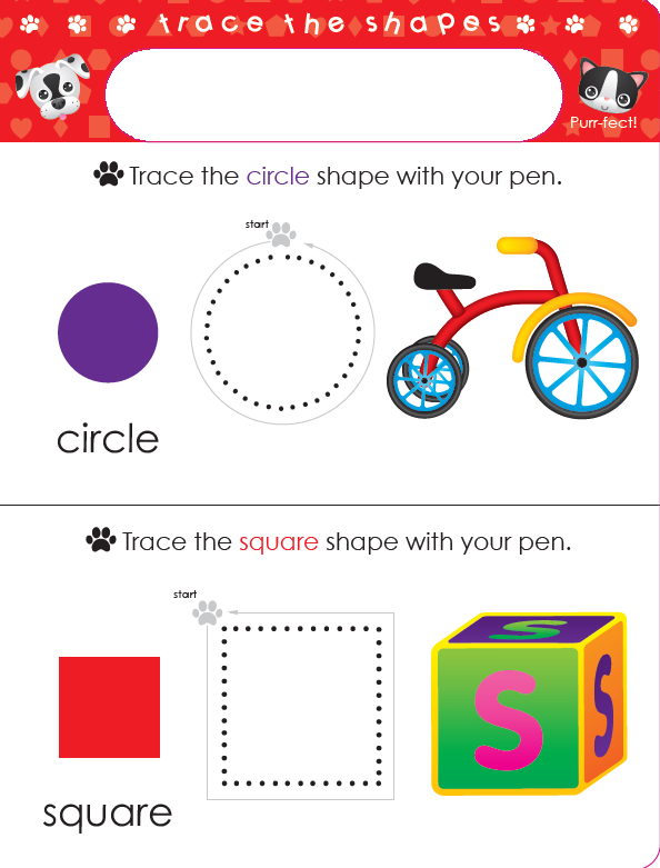 Write and Wipe: Shapes, Opposites and More