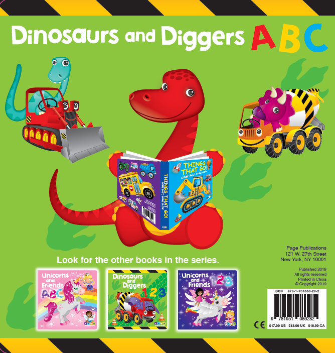 Dinosours and Diggers ABC (Board Book)