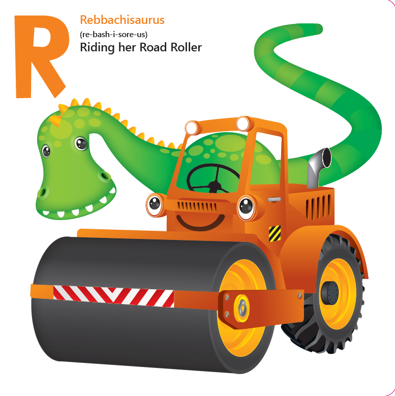 Dinosours and Diggers ABC (Board Book)