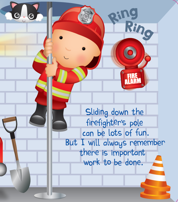 I Want To Be A Fire Fighter (Board Book)